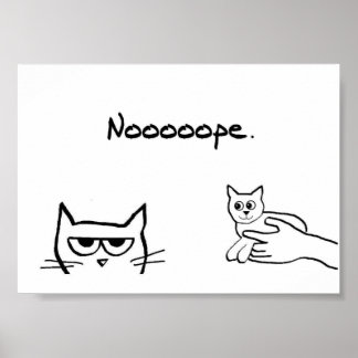 Würde die wütende Katze ein Kätzchen mögen? - Lust Poster