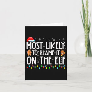 Würde es wahrscheinlich auf den Elf Weihnachtsmann Karte