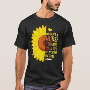 Wurde Krankenschwester Leben War Meine Zeit Kranke T-Shirt
