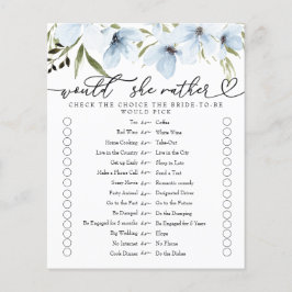 Würde sie eher | Brautparty Game