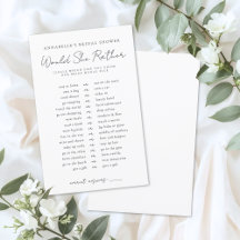 Würde sie eher Bridge Brautparty Game