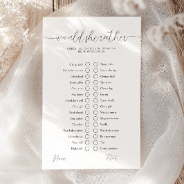 Würde sie eher das moderne Brautparty spielen