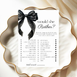 Würde sie eher eine Brautparty-Spielkarte Einladung