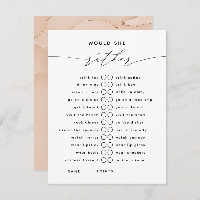 Würde sie eher eine elegante Skripteinschlusskarte Begleitkarte (Vorne/Hinten)