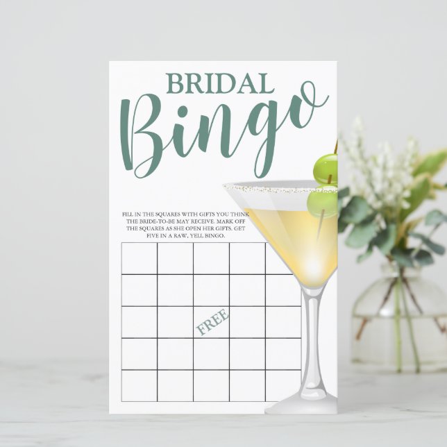 Würde sie eher Elegant Bridal Game Einladung (Stehend Vorderseite)