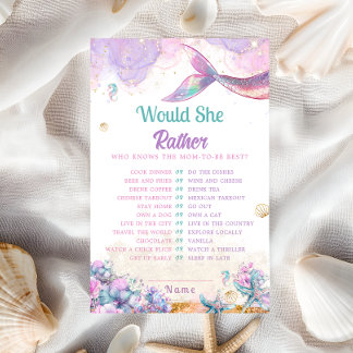 Würde sie eher Meerjungfrau Dusche Spiel