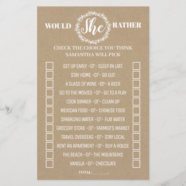 Würde sie eher rustikal duschen zweisprachiges Spi (Vorderseite)