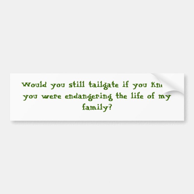 Wurde Sie jedoch Heckklappe? Autoaufkleber (Vorne)