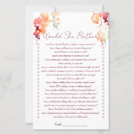 Würde sie lieber Brautparty Wein machen?