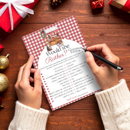 Würde sie lieber Country Market Bridal Spielkarte Einladung