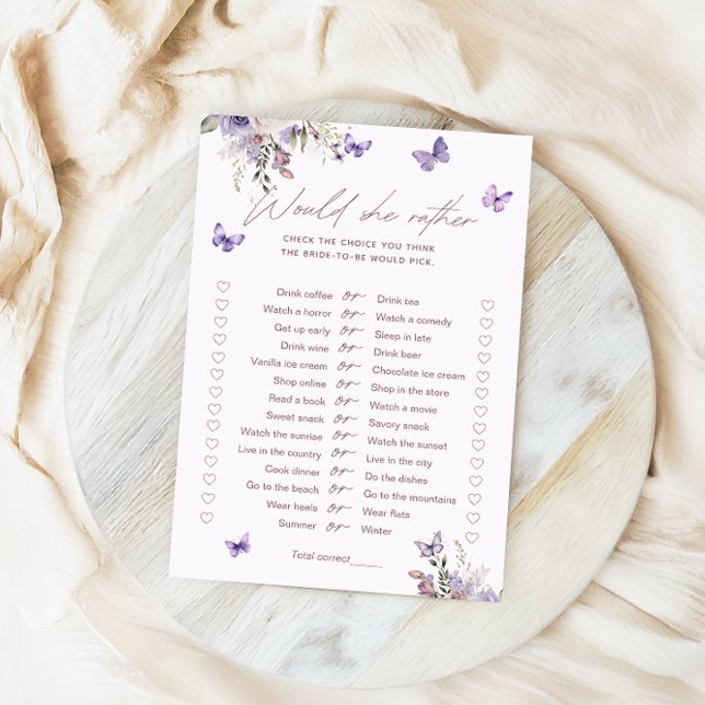 Würde sie lieber eine Schmetterling-Brautparty-Spi Einladung (Von Creator hochgeladen)