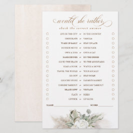 Würde sie lieber Pampas Grass Bridal Spiel