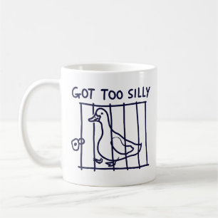 "Wurde zu albern" Ente im Käfig Becher Kaffeetasse