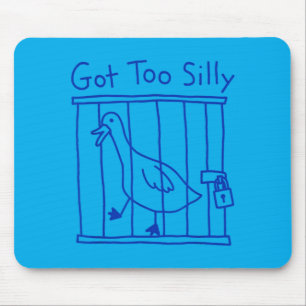 Wurde zu alberne Gans Meme Lustige Ente Gans Vogel Mousepad