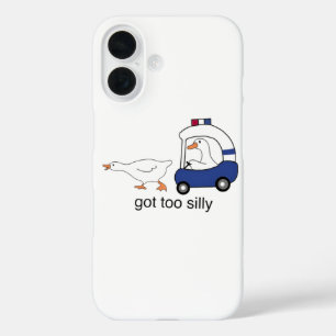 Wurde zu alberner lustiger Gänse-Polizei-Humor iPhone 16 Hülle