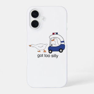 Wurde zu alberner lustiger Gänse-Polizei-Humor iPhone 16 Hülle