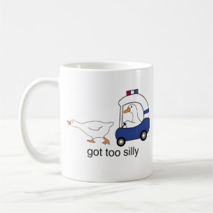 Wurde zu alberner lustiger Gänse-Polizei-Humor Kaffeetasse