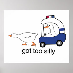 Wurde zu alberner lustiger Gänse-Polizei-Humor Poster