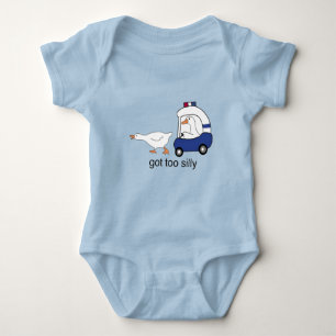 Wurde zu alberner lustiger Gänsepolizei Humor Baby Strampler