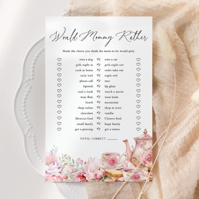 Würden Mommy eher floral Tea Baby Duschspiel (Von Creator hochgeladen)