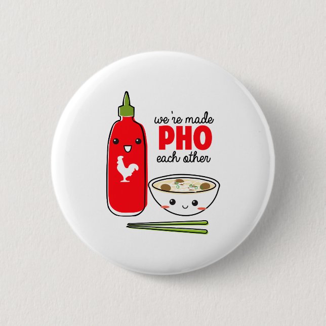 Wurden Pho füreinander gemacht Button (Vorderseite)