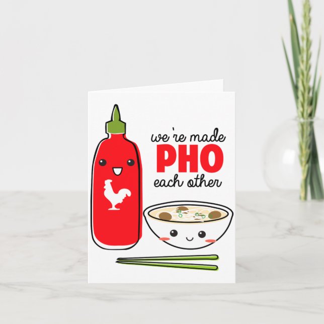 Wurden Pho füreinander gemacht Karte (Vorderseite)