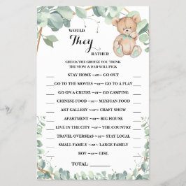 Würden sie eher eine Green-Energy-Dusche-Spielkart Flyer