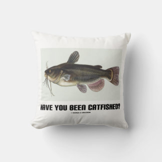 Wurden Sie gefangen? Katfisch-Illustration Kissen