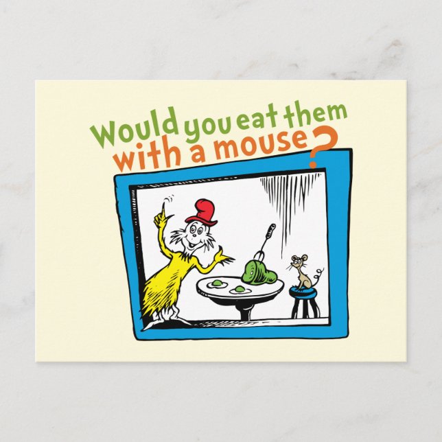 Würdest du sie mit einer Maus essen? Postkarte (Vorderseite)