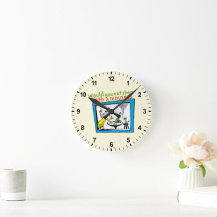 Würdest du sie mit einer Maus essen? Runde Wanduhr