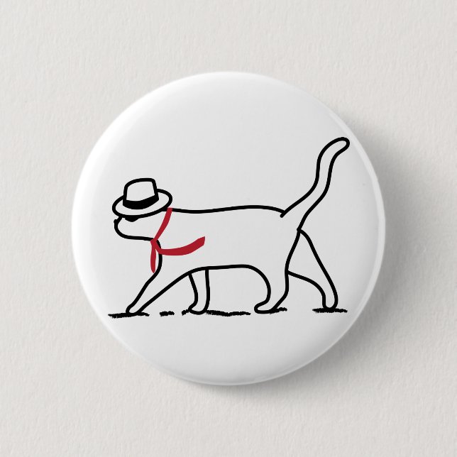 Würdevoller Wanderer Button (Vorderseite)