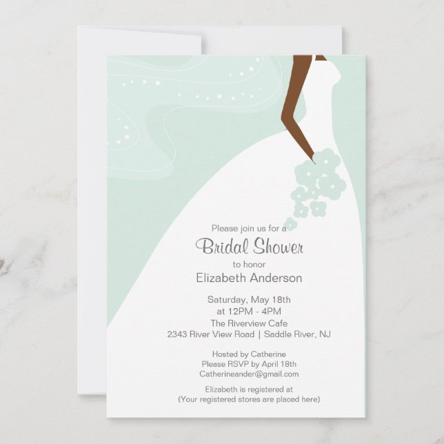 Würdevolles afrikanisches amerikanisches einladung (Vorderseite)