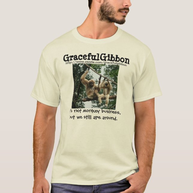 Würdevolles Gibbon-Foto T-Shirt (Vorderseite)