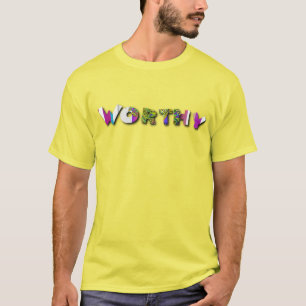 Würdige gelbe Herren T-Shirt