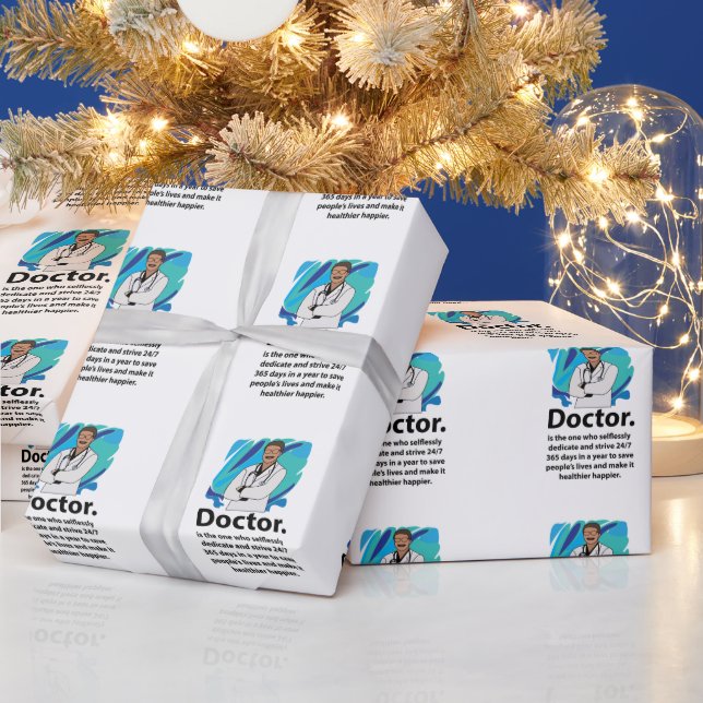Würdigung der Ärzte  Geschenkpapier (Feiertage)