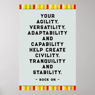 Würdigung der Mitarbeiter Poster