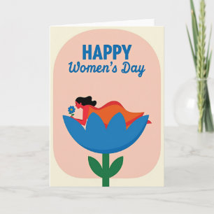 Würdigungs-Blumen-Frauen-Kunstkarte Karte