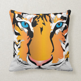 WURF PILLOW-TIGER-ORANGE KISSEN