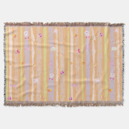 Wurfdecke – Baby Joy & Kreaturen Pastell-Tiere Decke