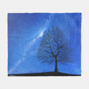 Wurfdecke - "Die Himmel verkünden" Fleecedecke