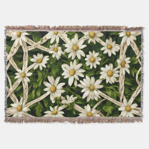 Wurfdecke Ewige Blüte Weidengeflecht Wurfdecke Decke