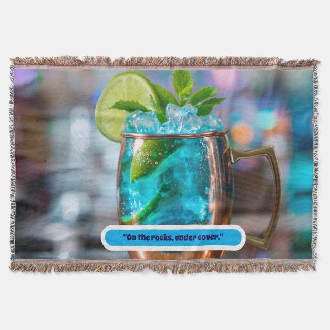 Wurfdecke mit Cocktail  Decke (Vorderseite)