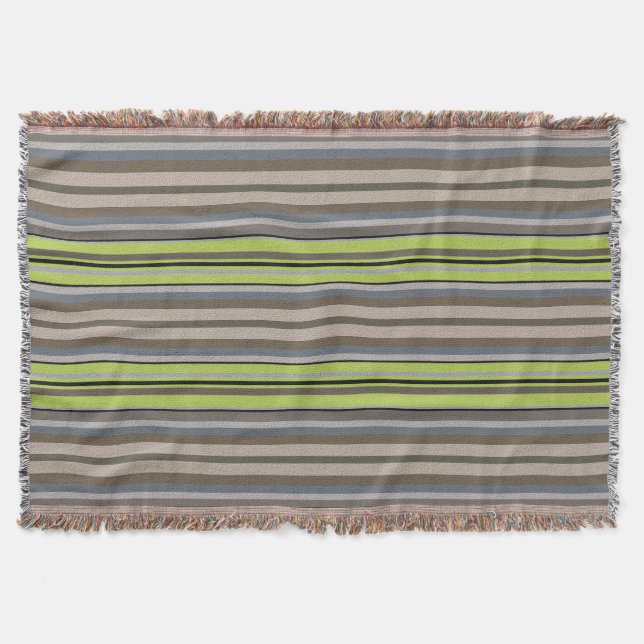 Wurfdecke mit strukturiertem Streifendesign Decke (Vorderseite)