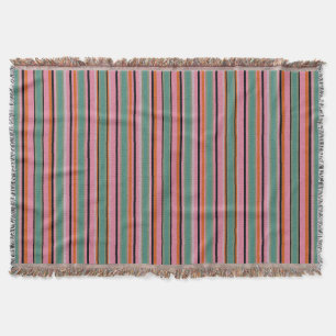 Wurfdecke mit strukturiertem Streifendesign Decke