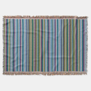 Wurfdecke mit texturiertem Streifendesign Decke