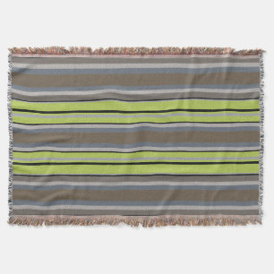 Wurfdecke mit texturiertem Streifendesign Decke