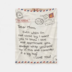 Wurfdecken Jubiläum Geburtstagsgeschenk für Mama Fleecedecke