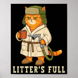 Würfe voll lustige Katze Weihnachten Gpy für Katze Poster