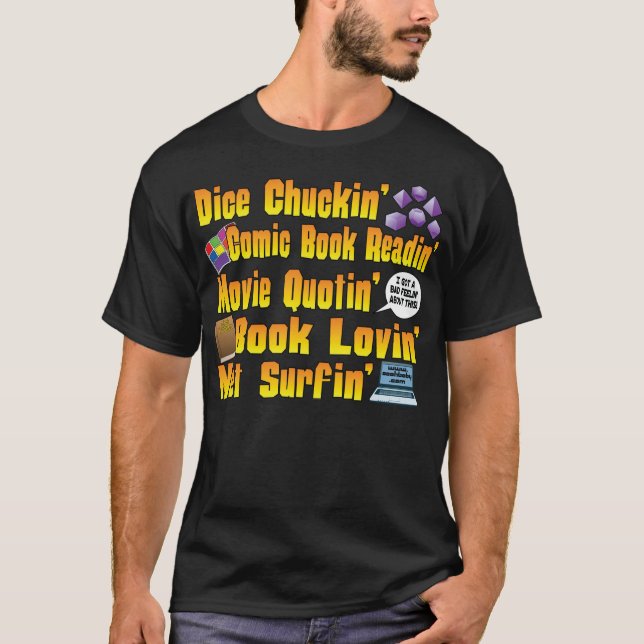 Würfel Chuckin T-Shirt (Vorderseite)