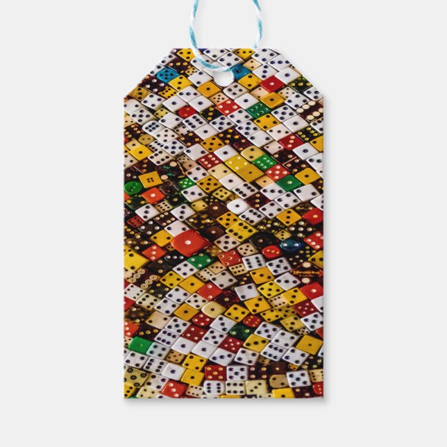 Würfel Geschenkanhänger (Vorderseite)